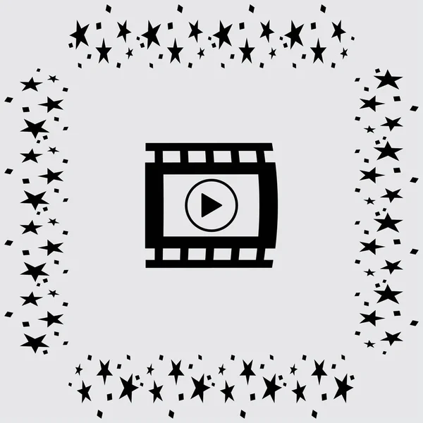 Video pictogram illustratie — Stockvector