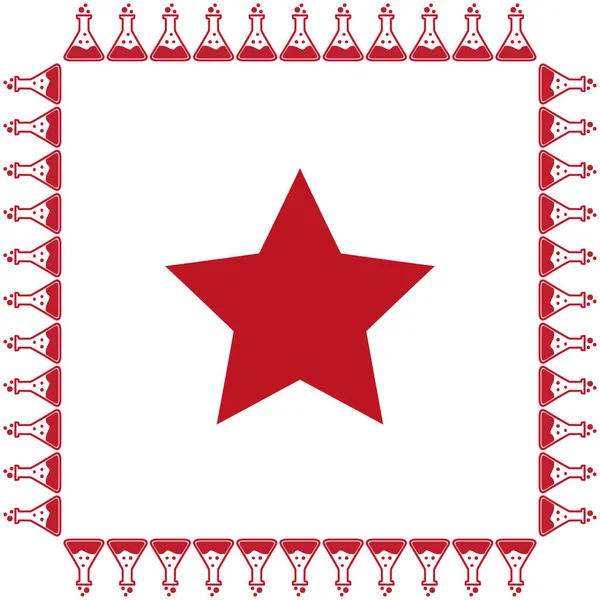 Csillag egyszerű ikon — Stock Vector