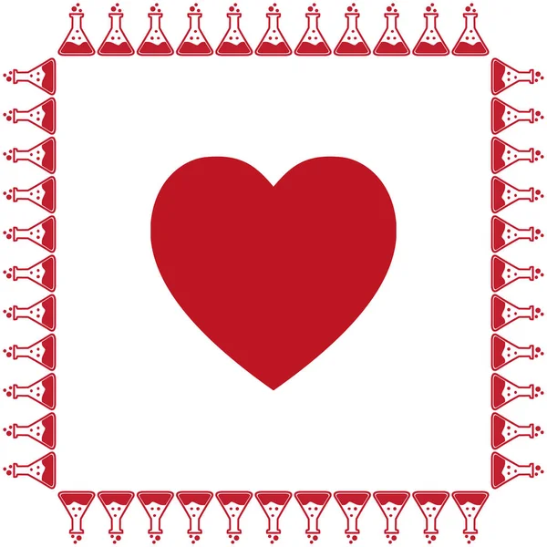 Corazón amor icono — Vector de stock