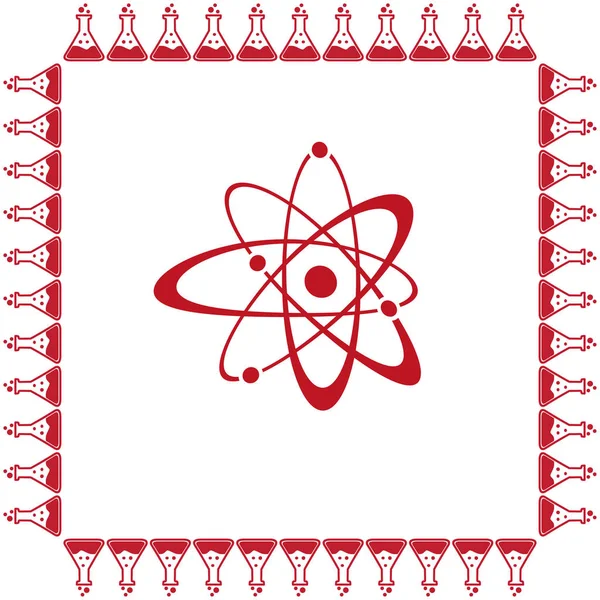 Atom web icon — Stock Vector