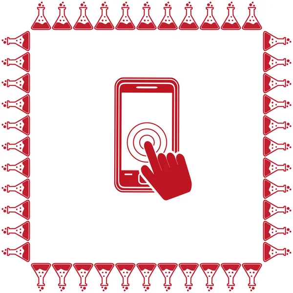 Dokunmatik ekran smartphone simgesini