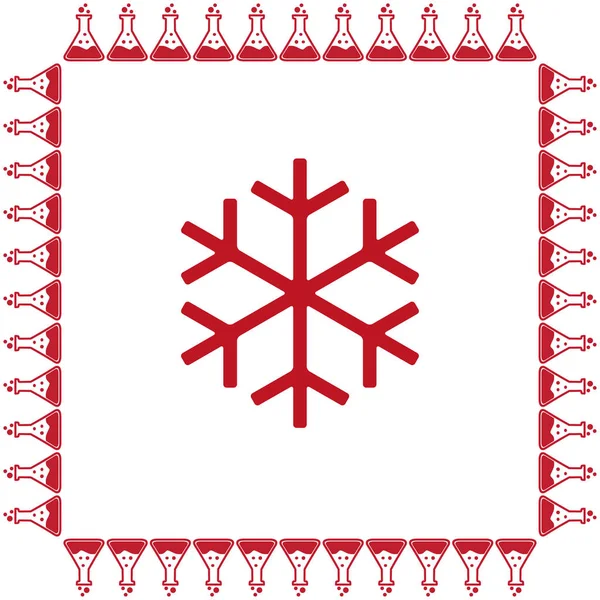 Snowflake web icon — Stock Vector