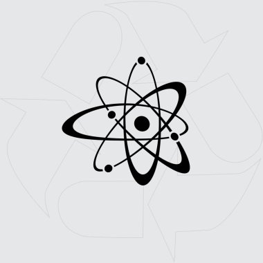Atom işareti vektör simgesi