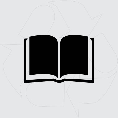 Ders kitabı vektör simgesi