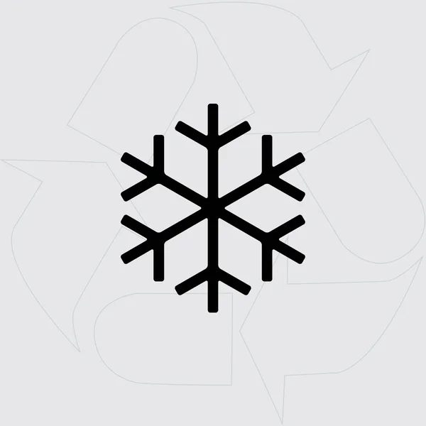 Ilustración de copo de nieve icono — Vector de stock