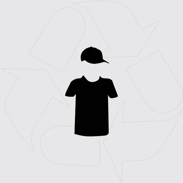 Camiseta vector icono — Archivo Imágenes Vectoriales