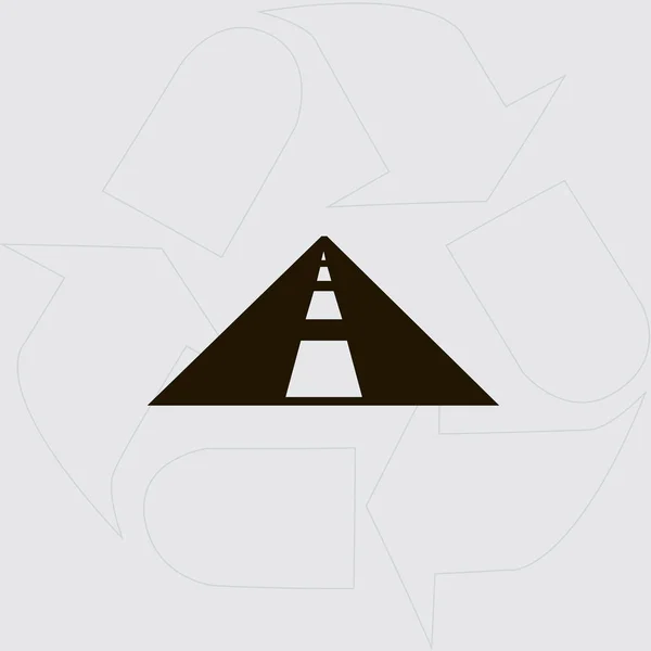 Straßensymbol, Autobahn-Illustration — Stockvektor