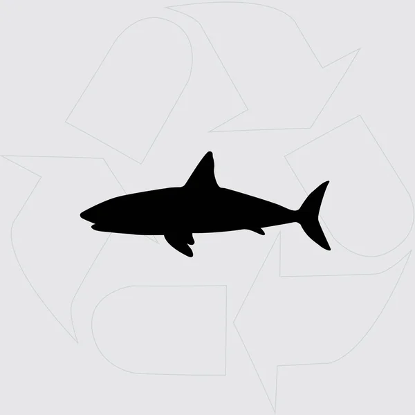 Shark vector icon — Stock Vector