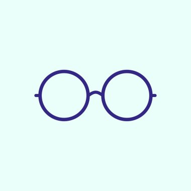 Yuvarlak gözlük simgesi