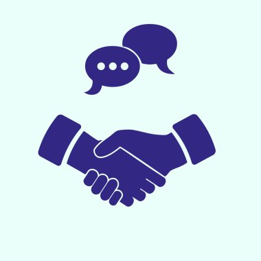 Toplantı simgesi, el sıkışma