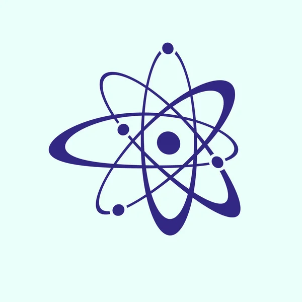 Атом значок «підпис» — стоковий вектор