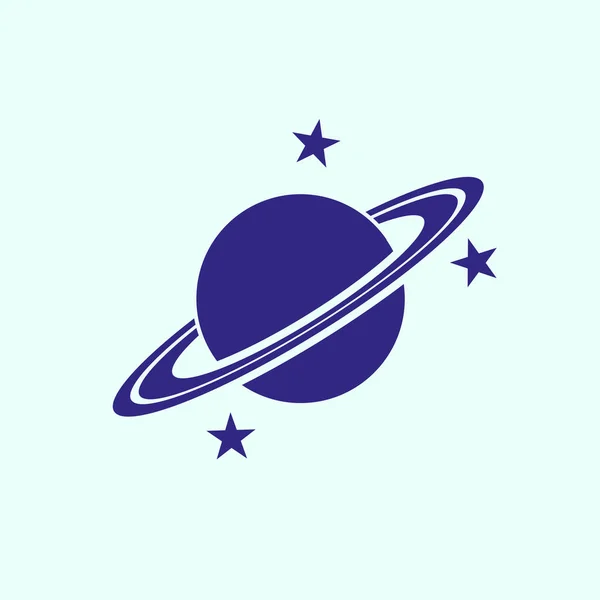 Planeet platte pictogram — Stockvector