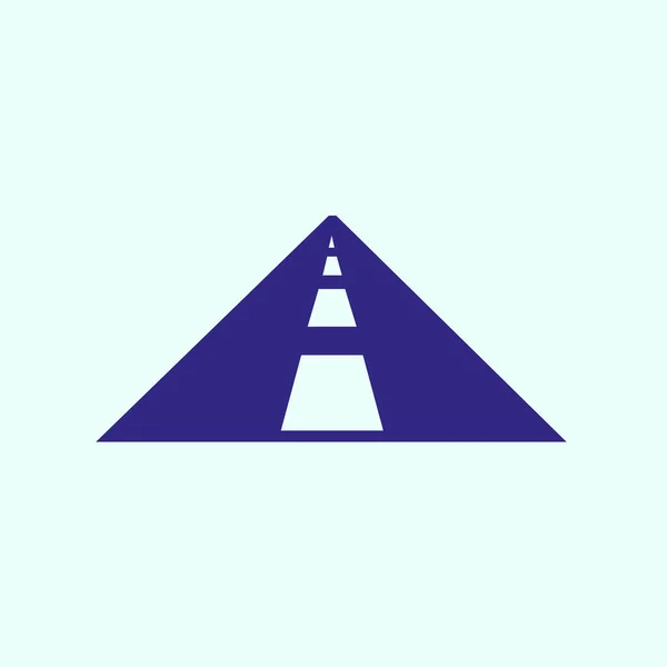 Pictogram van de weg, snelweg — Stockvector