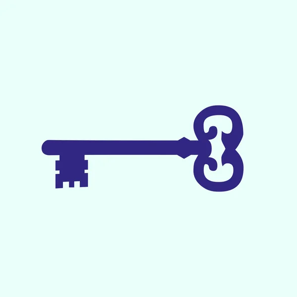 Key flat icon — Stock Vector