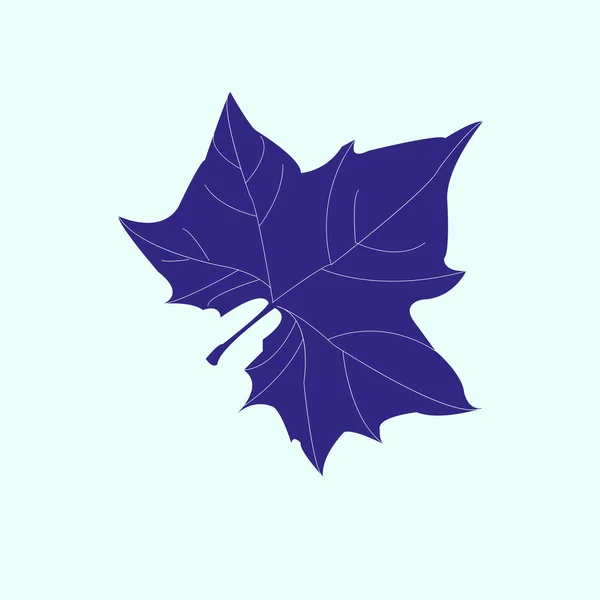 Maple leaf silhouet — Stockvector