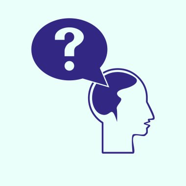 soru işareti ve adam