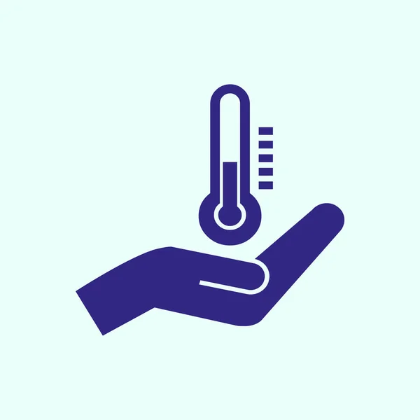 Termometer flat ikonen — Stock vektor