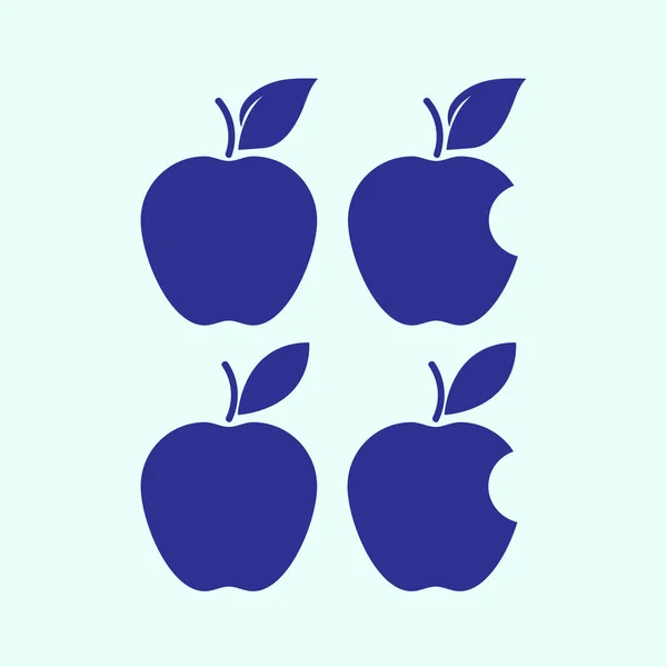 Icône Apple Set — Image vectorielle