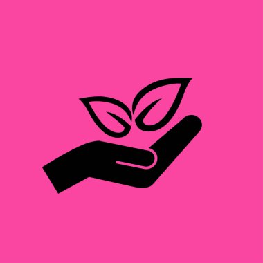 yaprakları düz simgesiyle el