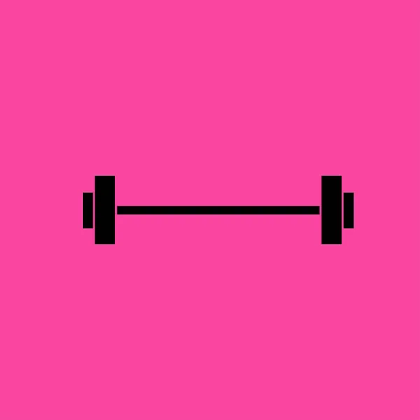 Barbell flat icon — Stock Vector