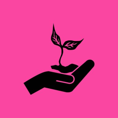 Filiz düz simgesiyle el