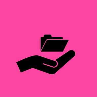 El düz simgesi üzerinde klasör