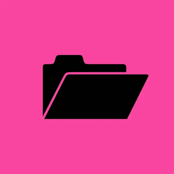 Dossier icône plate — Image vectorielle