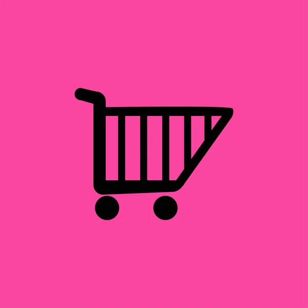 Shopping cart flat icon — Stock Vector