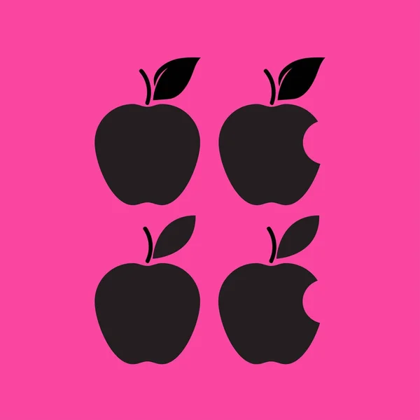Icône Apple Set — Image vectorielle
