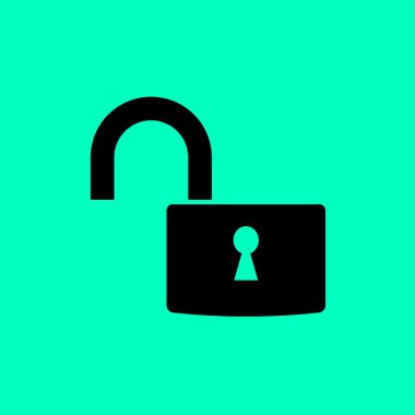 Karşı izole bir asma kilit  