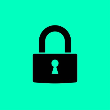 Karşı izole bir asma kilit  