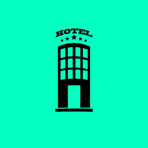 Hotel flat icon — Stock Vector