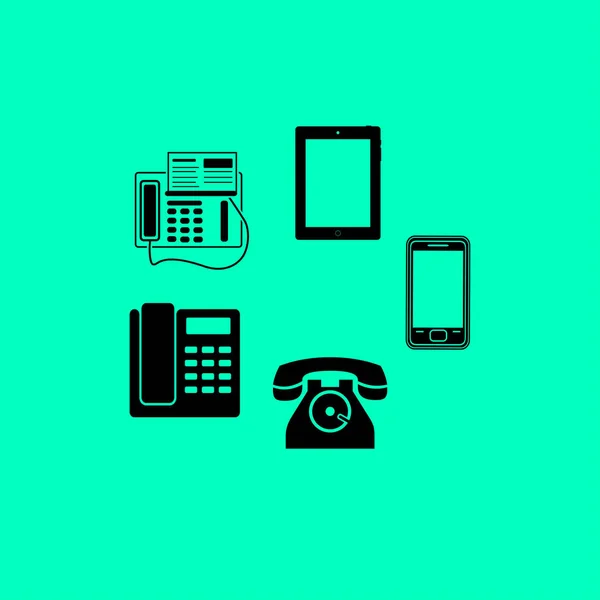 Иконки телефонных наборов — стоковый вектор