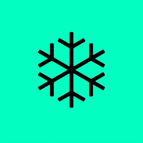 Copo de nieve icono plano — Vector de stock