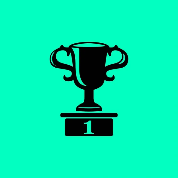 Coupe Champions icône plate — Image vectorielle
