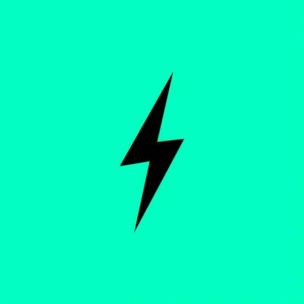 Lightning platte pictogram — Stockvector