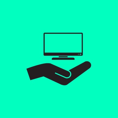 Bilgisayar Düz Simgesi