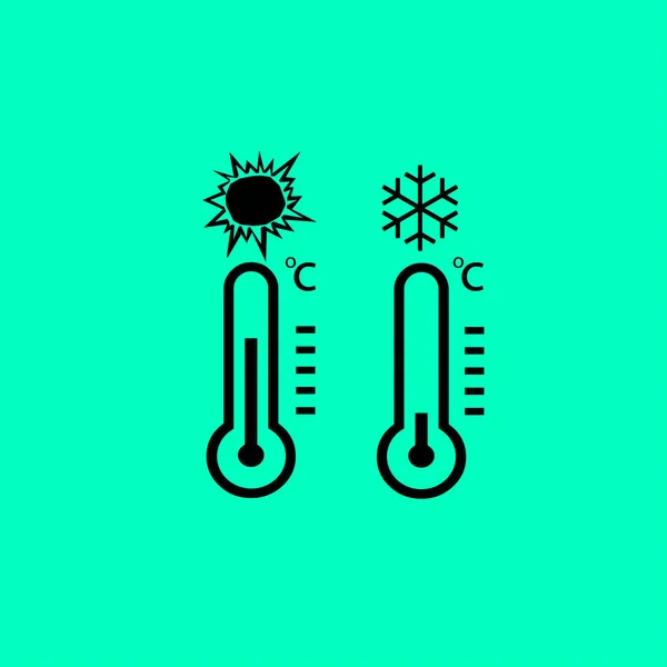 Temperatura icona semplice — Vettoriale Stock