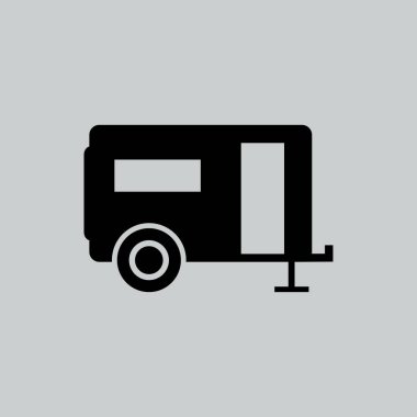 Eğlence aracı düz simgesi