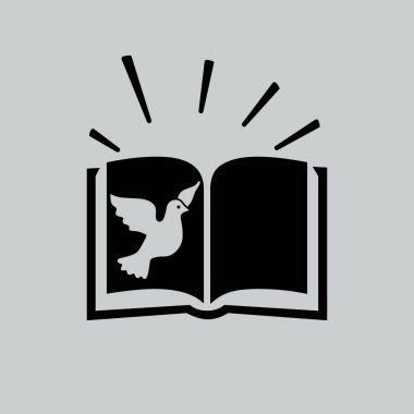 İncil kitap düz simgesi