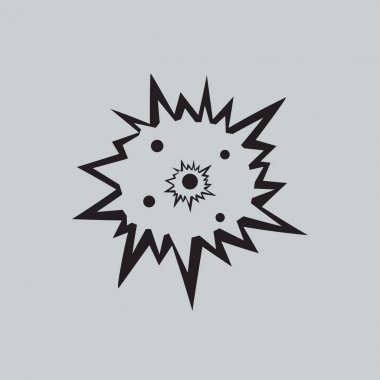 Düz patlama simgesi 