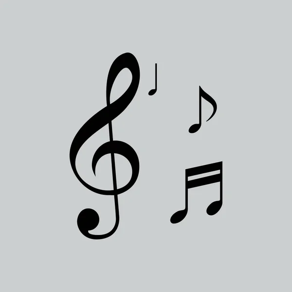 Икона музыкальной ноты — стоковый вектор