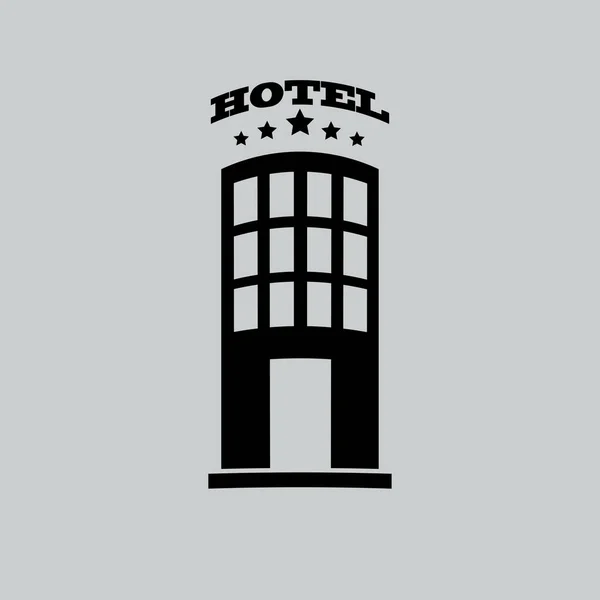 Hotel flat ikonen — Stock vektor