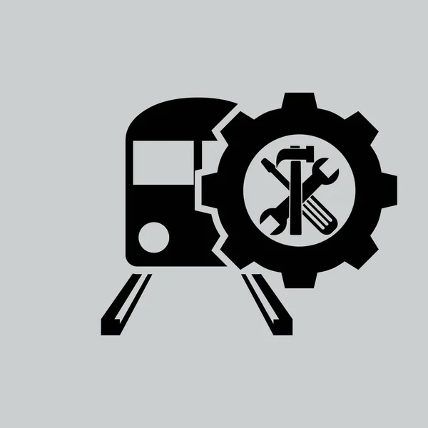 Train repair icon — Stock Vector