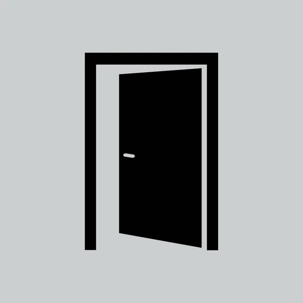 Open deur plat pictogram — Stockvector