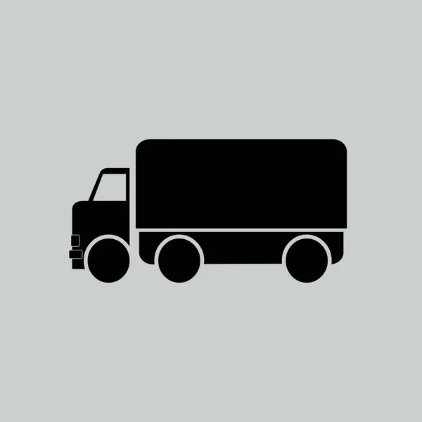 Плоский значок вантажівка — стоковий вектор