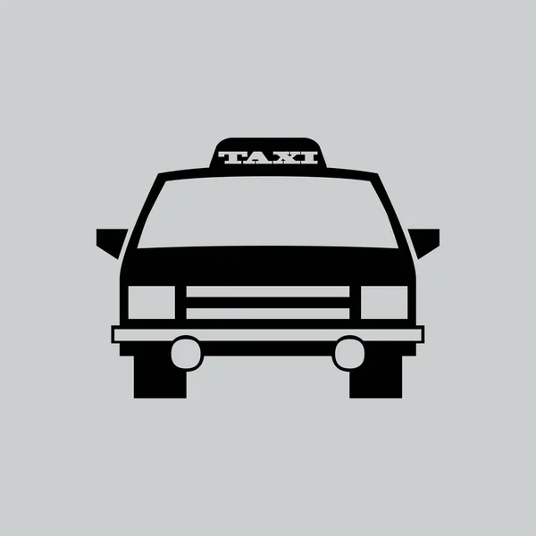 Taxi auto icona piatta — Vettoriale Stock