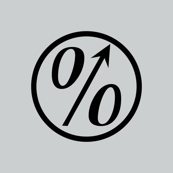 Por cento ilustração símbolo — Vetor de Stock