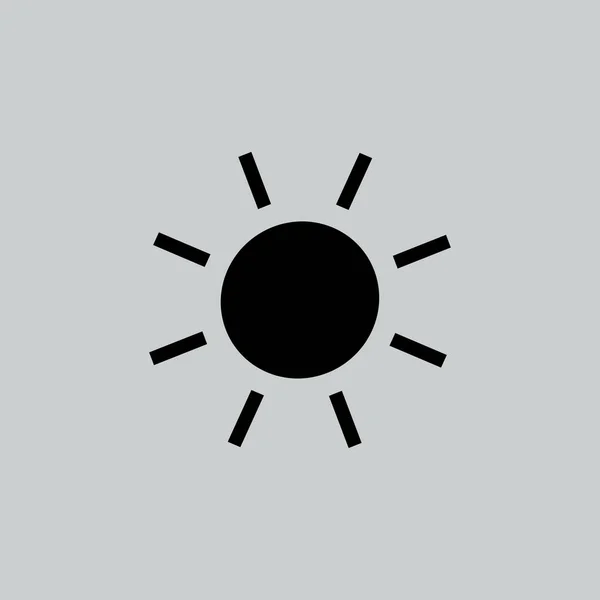 Sol Icono plano — Vector de stock