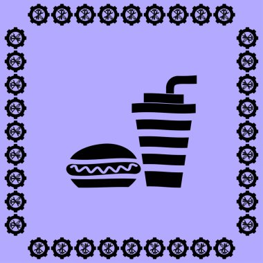 Sosisli ve içki simgesi